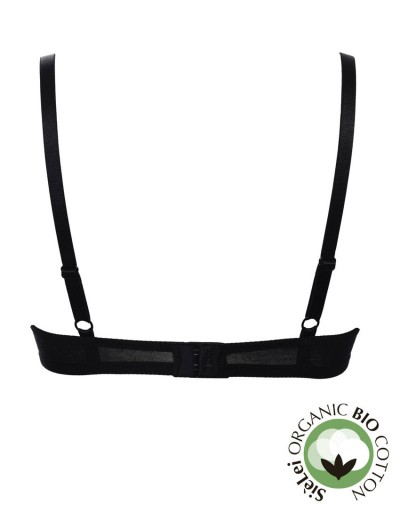 Бюстгальтер мягкий хлопковый Sielei NATURAL COTTON 1442 nero, Цвет: nero (черный), Размеры: 80C, изображение 6