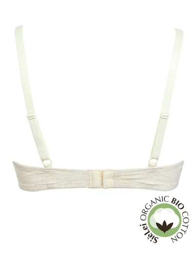 Бюстгальтер мягкий хлопковый Sielei NATURAL COTTON 1442 ecru melange, Цвет: ecru melange, Размеры: 75C, изображение 3