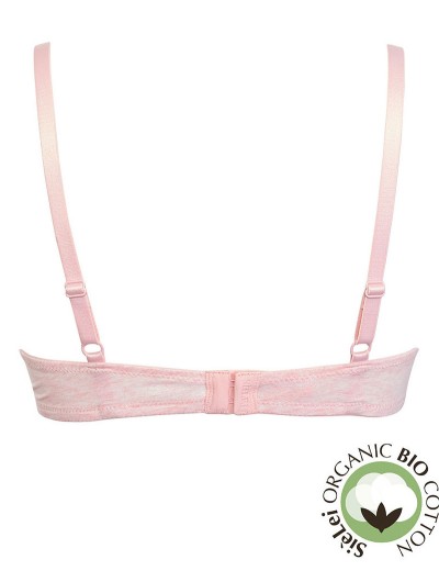 Бюстгальтер мягкий хлопковый Sielei NATURAL COTTON 1442 rosa melange, Цвет: rosa melange, Размеры: 75C, изображение 3