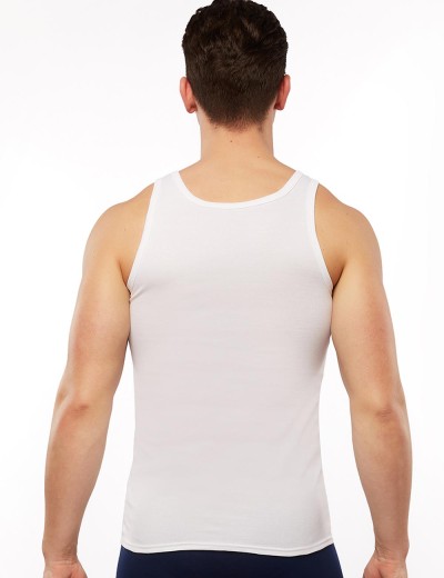 Хлопковая мужская майка UNICONF MB31 белый, Цвет: белый, Размеры: L, изображение 2