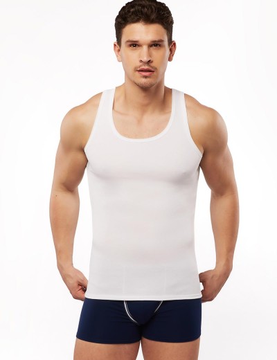 Хлопковая мужская майка UNICONF MB31 белый, Цвет: белый, Размеры: L, изображение 3