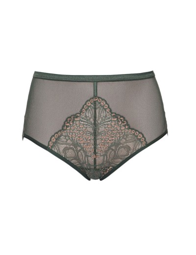 Высокие трусы слипы Alles LUSSO classic зеленый, Цвет: зеленый, Размеры: M, изображение 5