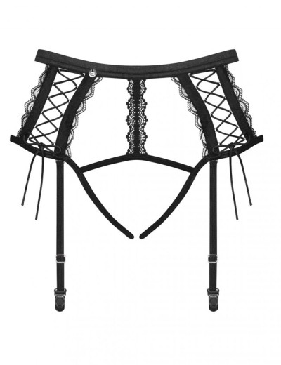 Пояс-трусики с пажами для чулок Obsessive BRAVELLE GARTER BELT, Цвет: черный, Размеры: S/M, изображение 5 Пояс-трусики с пажами для чулок Obsessive BRAVELLE GARTER BELT, Цвет: черный, Размеры: S/M, изображение 5