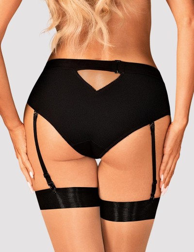 Трусики с пажами для чулок Obsessive EDITYA GARTER PANTIES, Цвет: черный, Размеры: XS/S, изображение 2 Трусики с пажами для чулок Obsessive EDITYA GARTER PANTIES, Цвет: черный, Размеры: XS/S, изображение 2