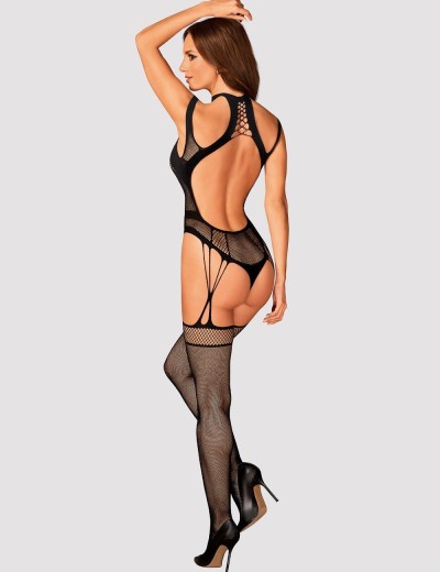 Боди-комбинезон Obsessive G 327, Цвет: черный, Размеры: S/M/L, изображение 4