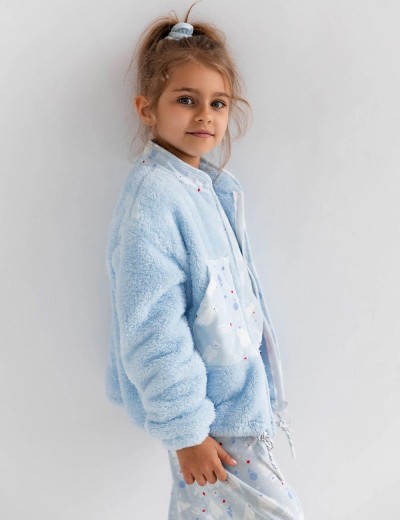 Детская теплая толстовка Sensis BLUE DREAM KIDS, Цвет: голубой, Размеры: 122-128, изображение 3