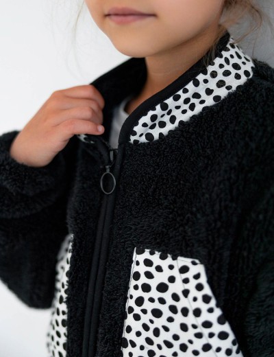 Детская теплая толстовка Sensis LUCKY KIDS, Цвет: черный, Размеры: 122-128, изображение 4