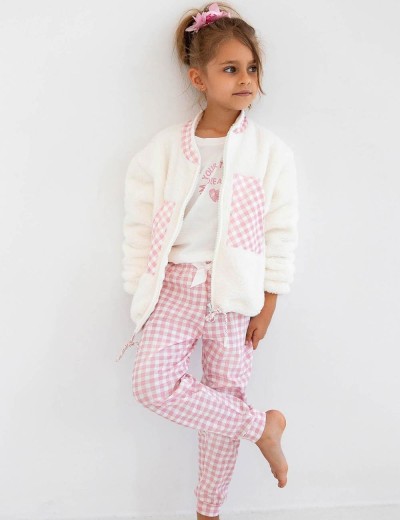 Детская теплая толстовка Sensis NANNY KIDS, Цвет: белый, Размеры: 122-128, изображение 2