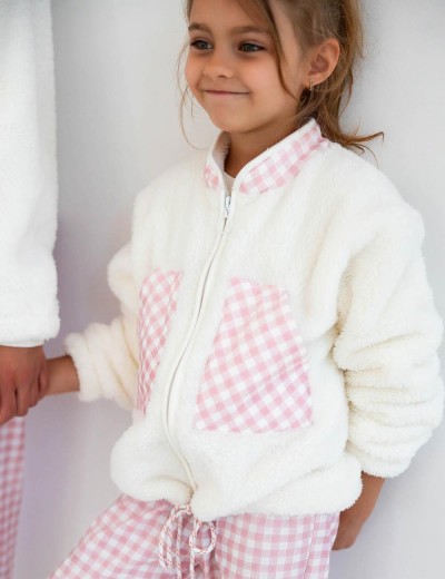 Детская теплая толстовка Sensis NANNY KIDS, Цвет: белый, Размеры: 122-128, изображение 5