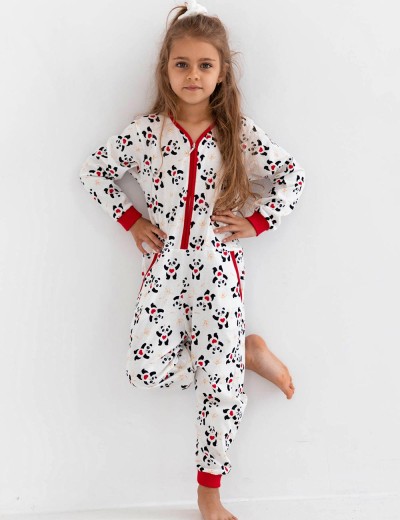 Детский домашний комбинезон Sensis PANDA KIDS KOMBINEZON, Цвет: белый, Размеры: 110-116, изображение 2