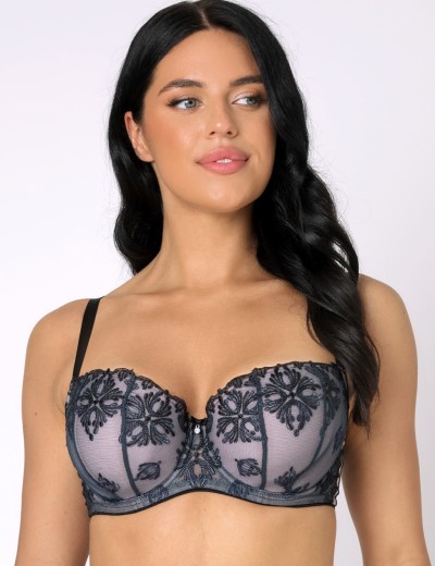 Бюстгальтер балконет тюльпан Subtille KASSIOPEA BLUE balconette, Цвет: темно-синий, Размеры: 75H, изображение 3