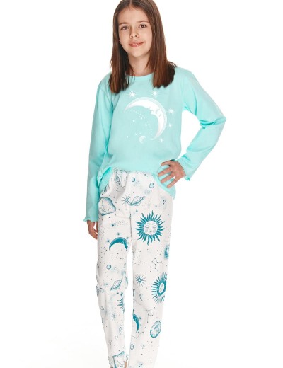 Детская пижама для девочки Taro 2589-2590 LIVIA бирюзовый, Цвет: бирюзовый, Размеры: 98