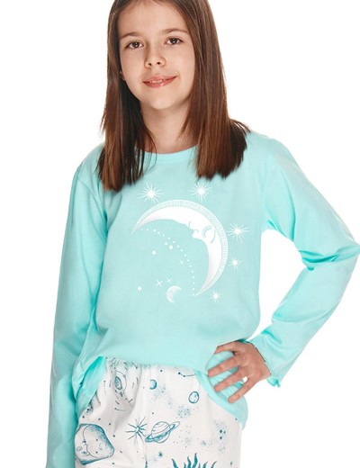 Детская пижама для девочки Taro 2589-2590 LIVIA бирюзовый, Цвет: бирюзовый, Размеры: 98, изображение 2