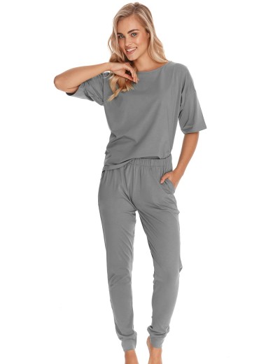 Домашний комплект из хлопка Taro 2772 LUCIA, Цвет: темно-серый, Размеры: S, изображение 2