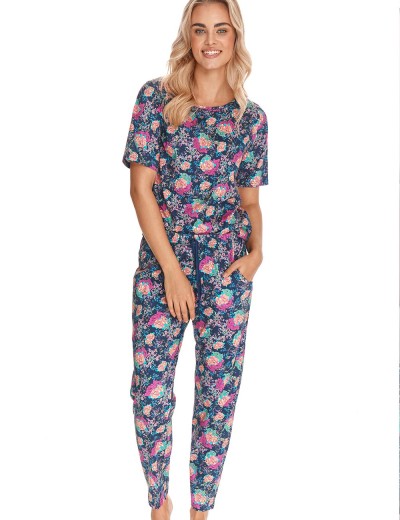Женская пижама из хлопка Taro 2775 NOLITA темно-синий, Цвет: темно-синий, Размеры: S, изображение 2
