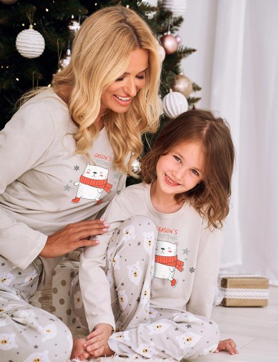 Детская утепленная пижама Taro 2846/2847/2848 ANIELA, Цвет: серый, Размеры: 128, изображение 2 Детская утепленная пижама Taro 2846/2847/2848 ANIELA, Цвет: серый, Размеры: 128, изображение 2