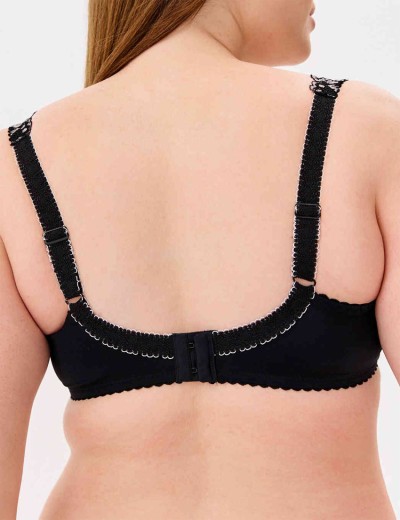 Бюстгальтер мягкий с подкроем Elli 1012 черно-серебро, Цвет: черно-серебро, Размеры: 85F, изображение 2