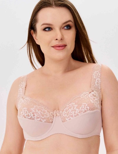 Бюстгальтер мягкий с подкроем Elli 1012 серебристый пион, Цвет: серебристый пион, Размеры: 75F, изображение 3