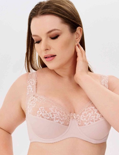 Бюстгальтер мягкий с подкроем Elli 1012 серебристый пион, Цвет: серебристый пион, Размеры: 75F, изображение 5