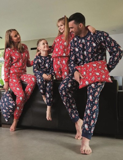 Детская пижама для мальчиков Cornette 264/263 GNOMES 3, Цвет: джинс/красный, Размеры: 110-116, изображение 2