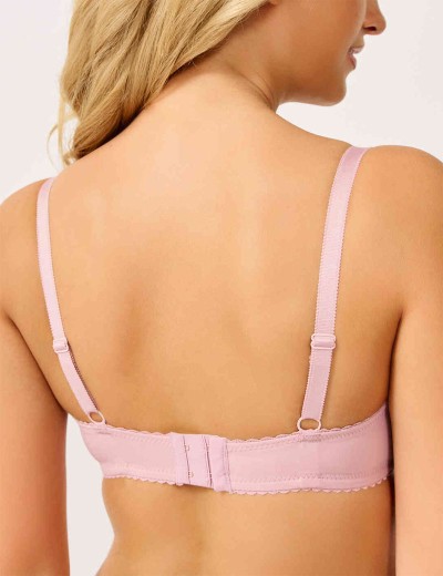 Бюстгальтер балконет Elli 7055 хрустальная роза, Цвет: хрустальная роза, Размеры: 90E, изображение 2 Бюстгальтер балконет Elli 7055 хрустальная роза, Цвет: хрустальная роза, Размеры: 90E, изображение 2