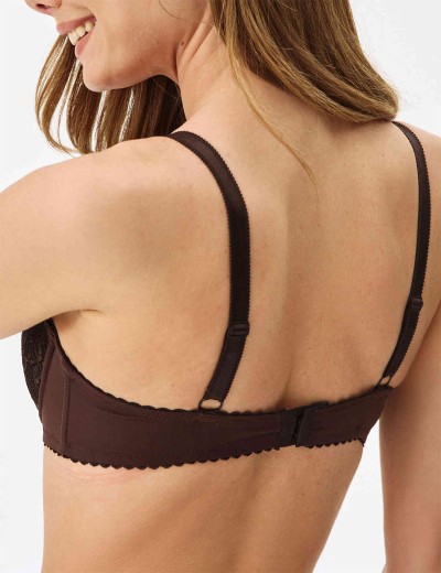 Бюстгальтер балконет Elli 7055 шоколад, Цвет: шоколад, Размеры: 80F, изображение 2