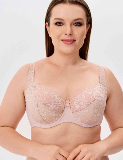 Бюстгальтер полумягкий Elli 9000 серебристый пион, Цвет: серебристый пион, Размеры: 95D, изображение 5