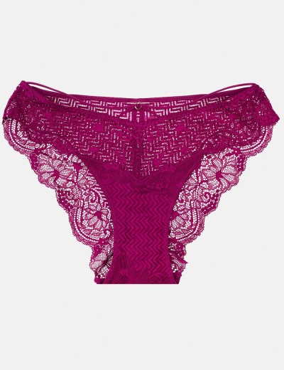 Кружевные трусы слипы Esotiq 39948 TROIA фуксия, Цвет: фуксия, Размеры: S, изображение 4