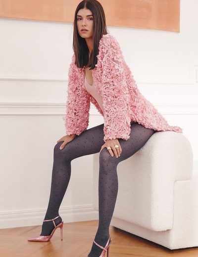 Колготки с узором Gabriella 278 NOVIA 60 den серый, Цвет: серый, Размеры: 4, изображение 2