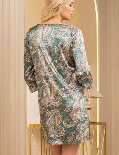 Свободная сорочка-туника шелковая Mia-Amore DONATELLA 3125 изумрудный, Цвет: изумрудный, Размеры: L/XL, изображение 2