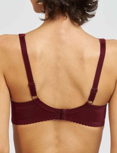 Бюстгальтер балконет Simona M 530/30 бордовый, Цвет: бордо, Размеры: 70G, изображение 2