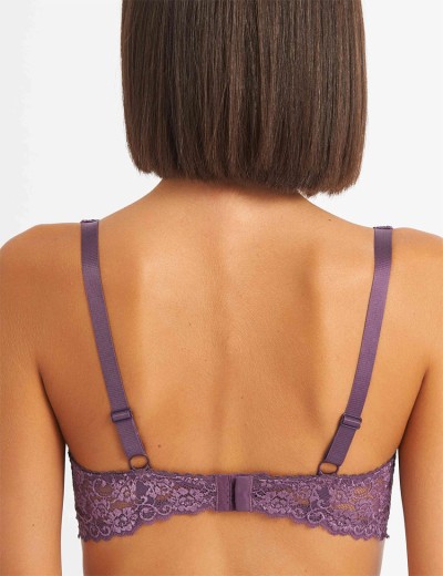 Бюстгальтер балконет пуш-ап Simona M 870 гортензия, Цвет: гортензия, Размеры: 90B, изображение 2