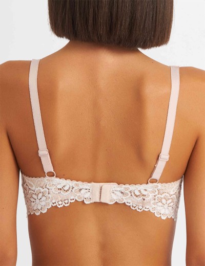 Бюстгальтер балконет пуш-ап биколор Simona M 870 серебристый пион-золото, Цвет: серебристый пион-золото, Размеры: 85C, изображение 2