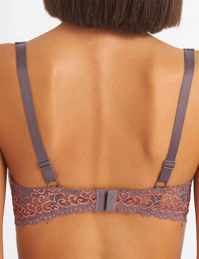 Бюстгальтер балконет пуш-ап биколор Simona M 870 акула, Цвет: акула, Размеры: 80A, изображение 2