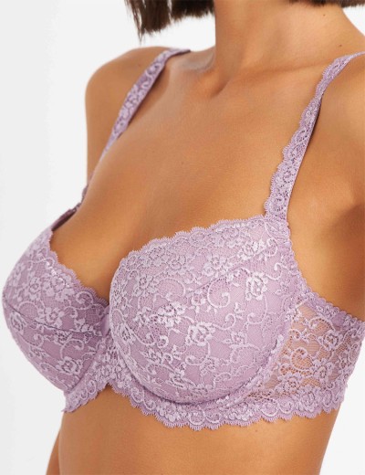 Бюстгальтер балконет пуш-ап Simona M 870 туман, Цвет: туман, Размеры: 85E, изображение 5