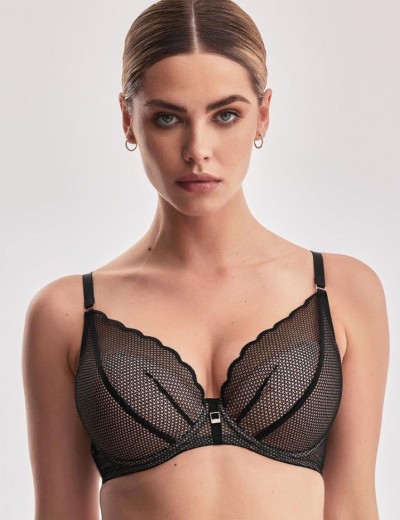 Бюстгальтер балконет пуш-ап Alles CHITA P-UP черный, Цвет: черный, Размеры: 70B, изображение 3