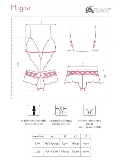 Кружевное боди MARC MASSIMO CF 90326 MAGIRA BODY, Цвет: черный, Размеры: L/XL, изображение 6