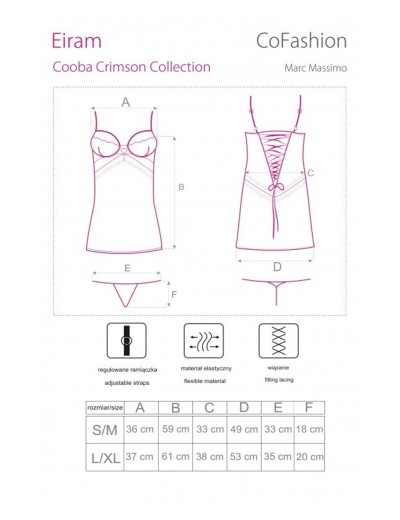 Полупрозрачная сорочка MARC MASSIMO CF 90388 EIRAM KOSZULA, Цвет: черный, Размеры: L/XL, изображение 5