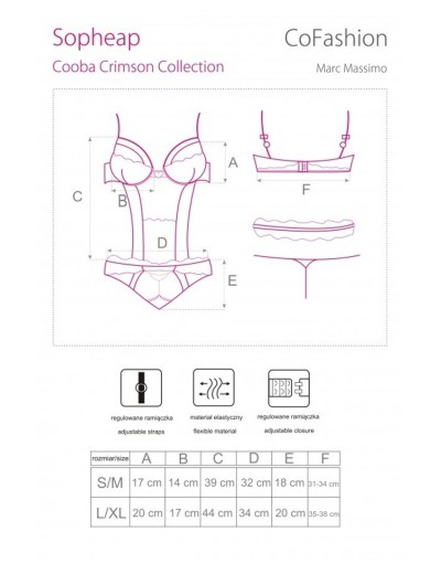 Соблазнительное боди MARC MASSIMO CF 90392 SOPHEAP BODY, Цвет: черный, Размеры: S/M, изображение 5