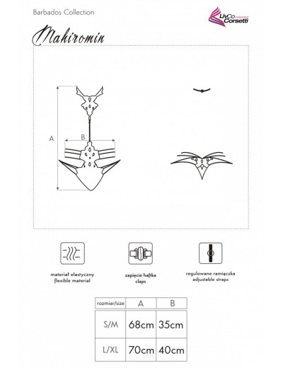 Открытое боди MARC MASSIMO LC 90574 MAHIROMIN BODY RED, Цвет: красный, Размеры: L/XL, изображение 6