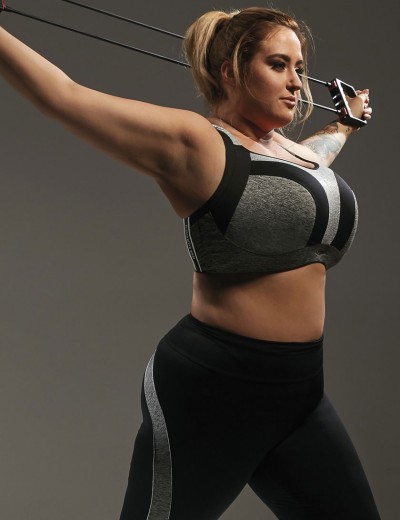 Бюстгальтер спортивный Kris Line BALANCE SPORT bra, Цвет: серый, Размеры: 70K, изображение 3