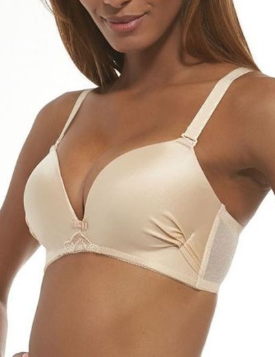 Бюстгальтер пуш-ап без косточек Kris Line FORTUNA COMFORT brassiere smart monocup телесный, Цвет: телесный, Размеры: 70E, изображение 4