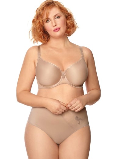 Мягкий формованный бюстгальтер Mefemi ANITA U minimizer мокка, Цвет: мокка, Размеры: 90G, изображение 7