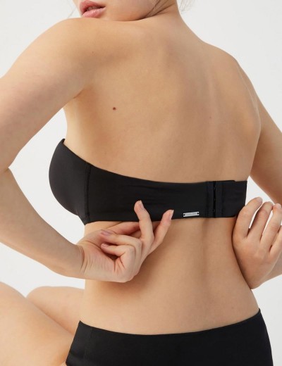 Гладкий бюстгальтер бандо Ysabel Mora 10017 ESSENTIALS черный, Цвет: черный, Размеры: 85B, изображение 2