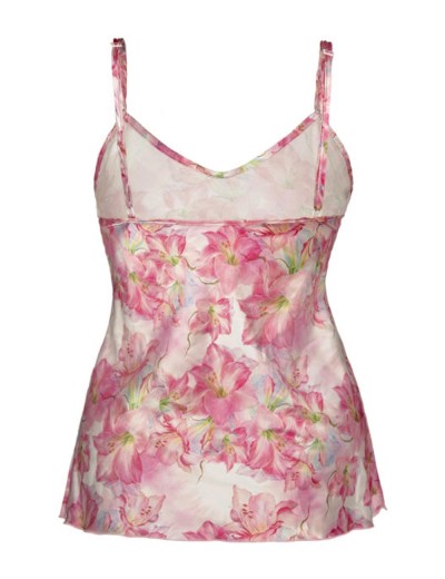 Атласный топ Anais MIYU ASYMETRICAL CUT TOP, Цвет: розовый, Размеры: 2XL/3XL, изображение 3