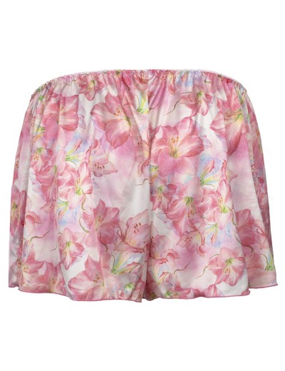 Атласные шортики с цветочным узором Anais MIYU CLASSIC SHORTS, Цвет: розовый, Размеры: S/M, изображение 4