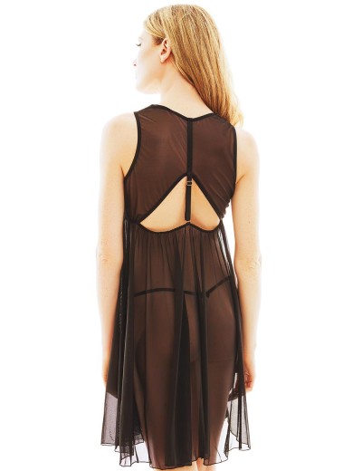 Полупрозрачная сорочка Anais SAFFRON CHEMISE, Цвет: черный, Размеры: S/M, изображение 2