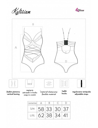 Боди с вырезом MARC MASSIMO LC 90613 KYLSSIAM BODY, Цвет: черный, Размеры: L/XL, изображение 6