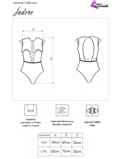 Мягкое боди MARC MASSIMO LC 90647 JADORE BODY, Цвет: розовый, Размеры: L/XL, изображение 6