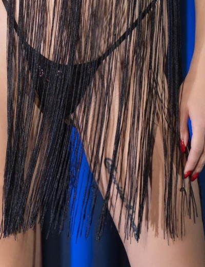 Сорочка бэби-долл с трусиками Chilirose 4496 черный, Цвет: черный, Размеры: L/XL, изображение 6